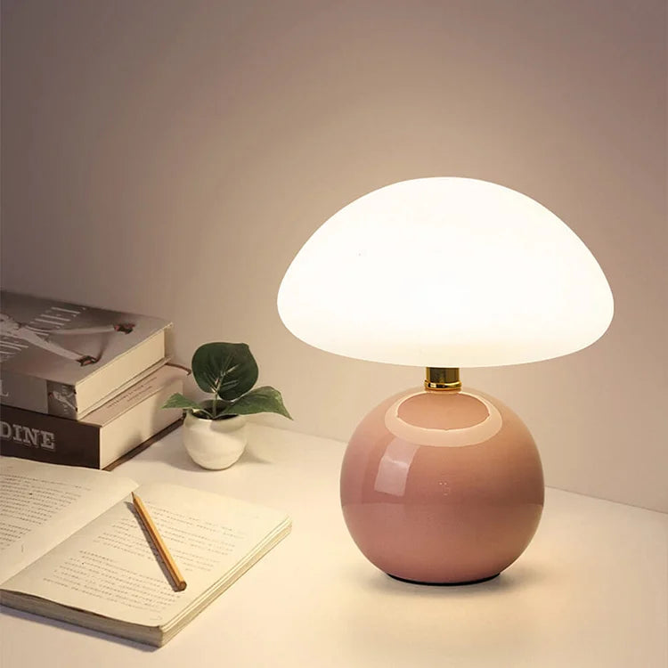 Decoratieve Paddenstoel Tafellamp in Bauhaus Stijl - Dimbare LED Verlichting