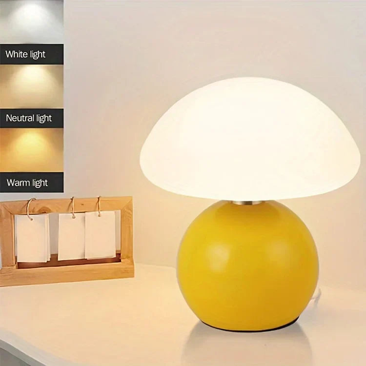 Decoratieve Paddenstoel Tafellamp in Bauhaus Stijl - Dimbare LED Verlichting