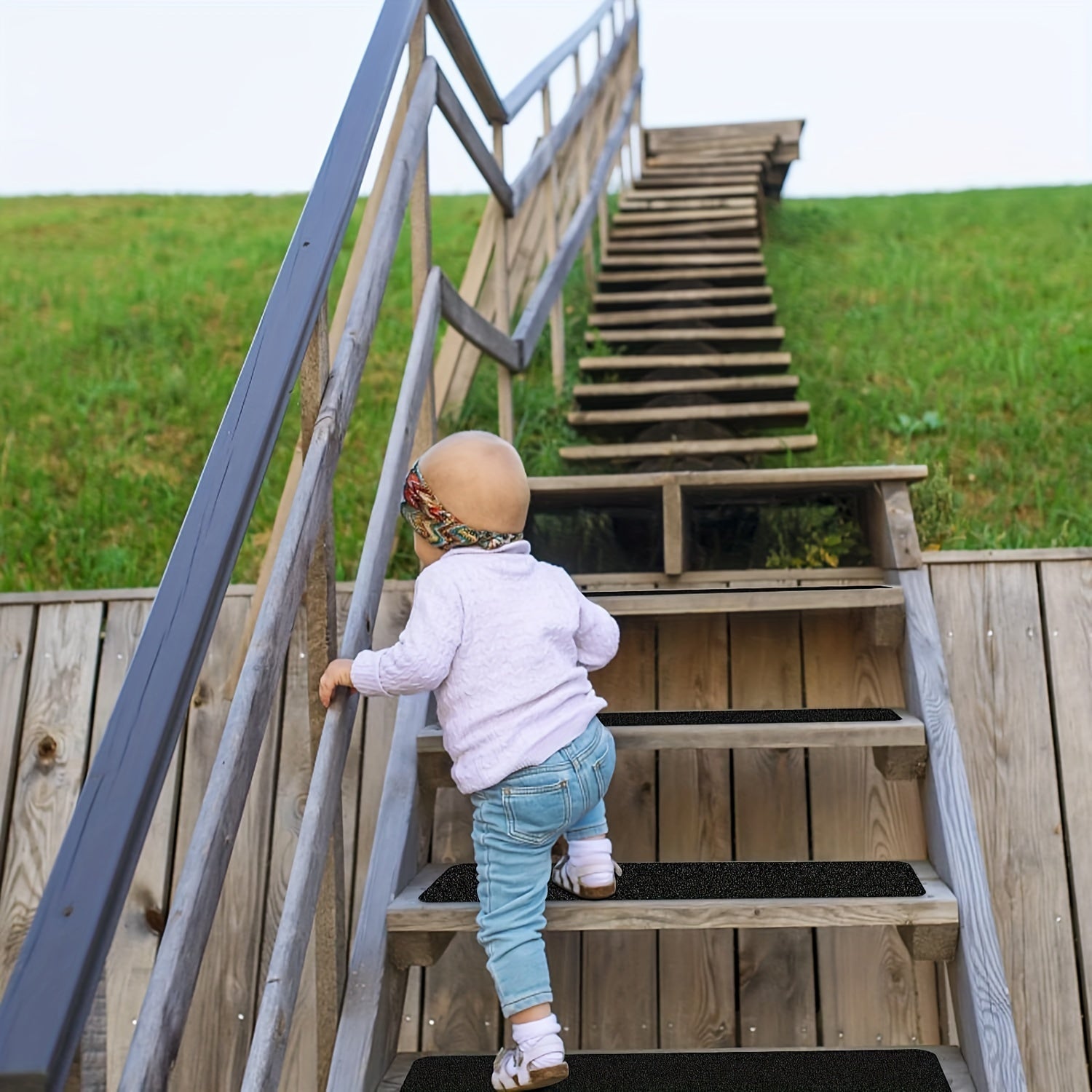 Anti-Slip Trapstrips (10-Pack) – Veiligheidstape Voor Traptreden - Weerbestendig & Extra Grip
