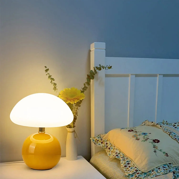 Decoratieve Paddenstoel Tafellamp in Bauhaus Stijl - Dimbare LED Verlichting