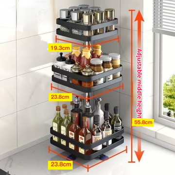Draaibare Keuken Organizer Voor Snel Overzicht & Slim Opbergen