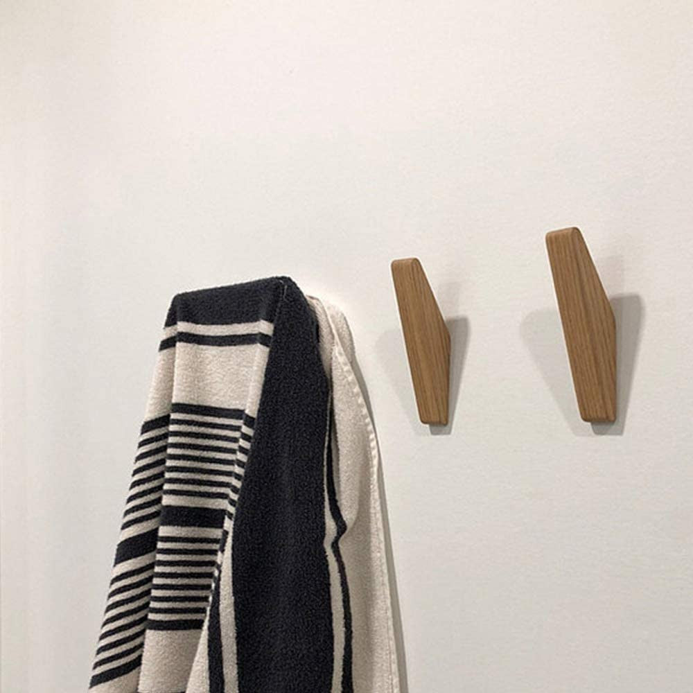 Minimalistische Houten Wandhaken Voor Een Stijlvolle En Opgeruimde Hal