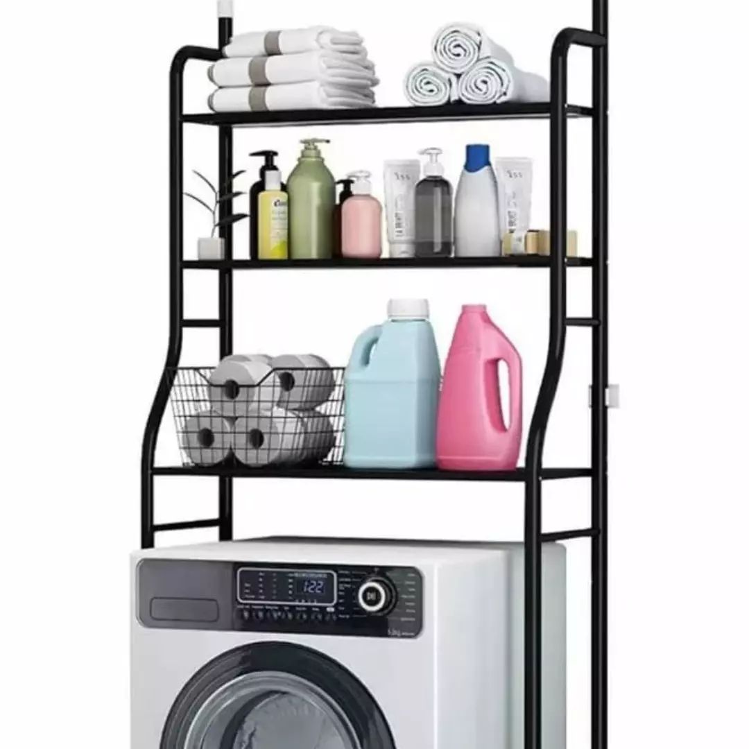 Ruimtebesparende Wasmachine Kast & Opbergplank Voor Een Georganiseerde Wasruimte
