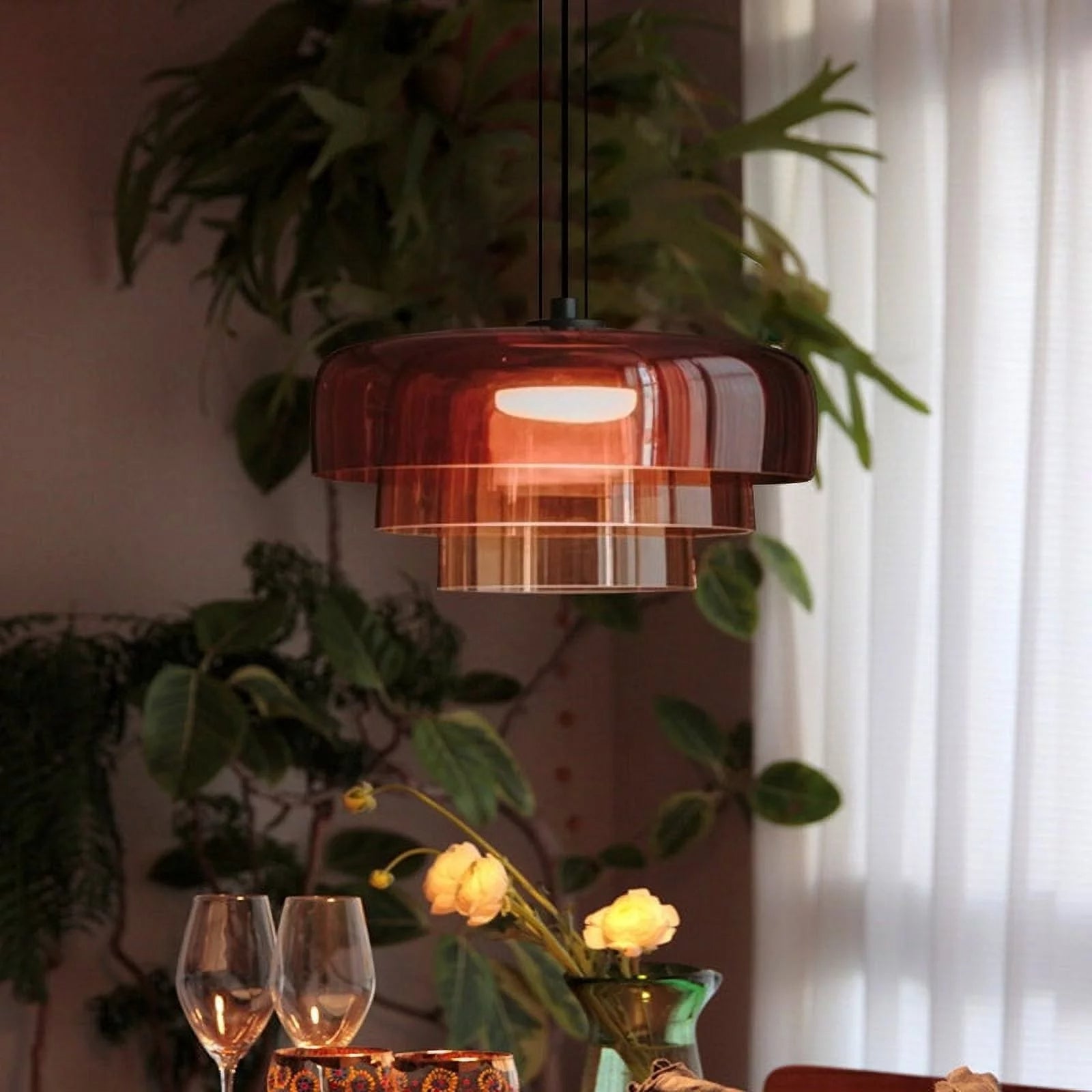 Scandinavisch Glazen Hanglamp – Uniek Glazen Design met Warm Licht
