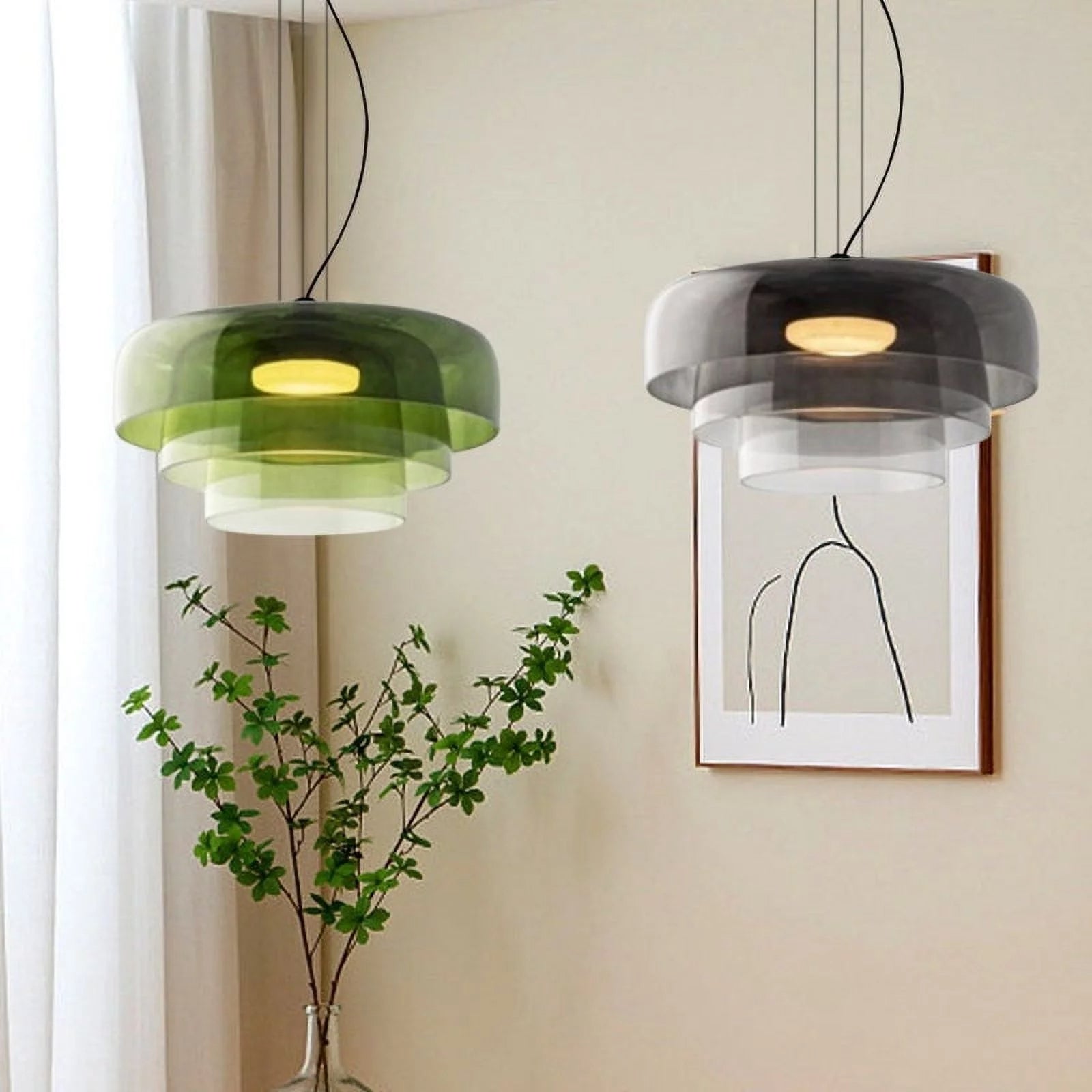 Scandinavisch Glazen Hanglamp – Uniek Glazen Design met Warm Licht