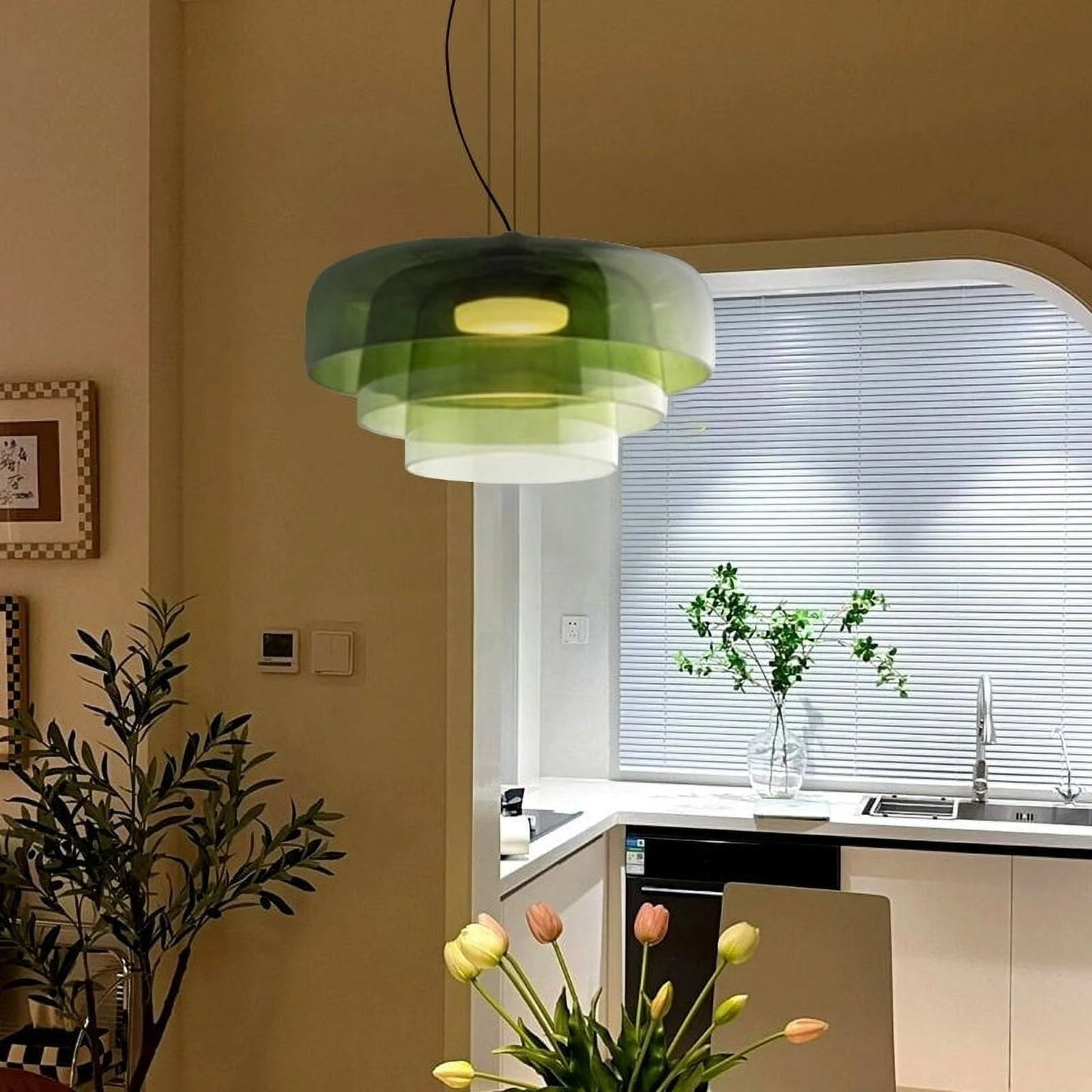 Scandinavisch Glazen Hanglamp – Uniek Glazen Design met Warm Licht