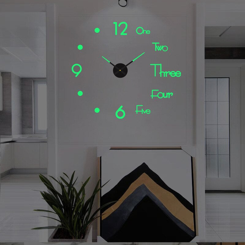 Moderne Oversized Wandklok – Decoratieve Grote Klok voor Woonkamer, Keuken en Kantoor