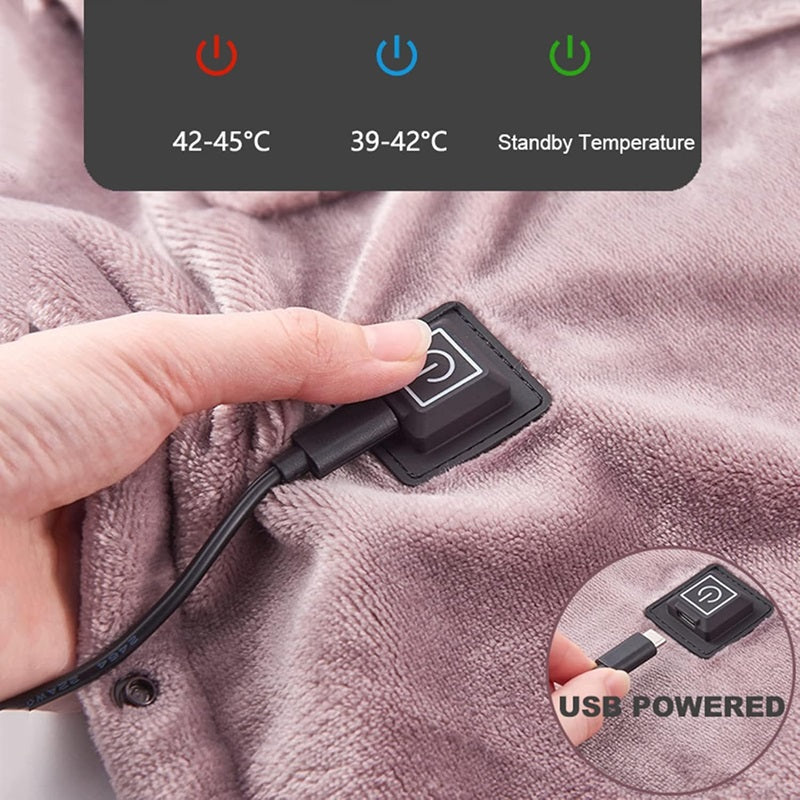 CozyHeat - Draagbare Elektrische Warmtedeken met Instelbare Warmtestanden (99x79 cm)