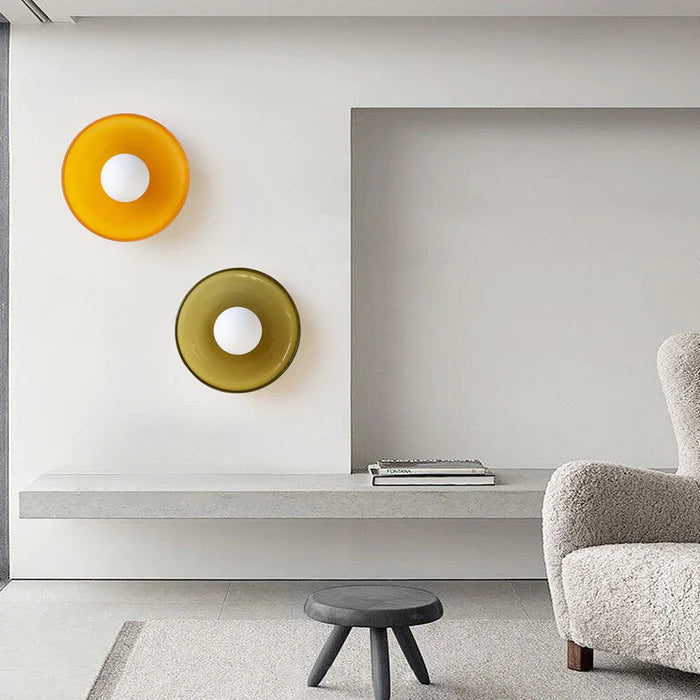Moderne Ronde Plafondlamp van Glas – Stijlvolle Verlichting voor Keuken & Woonruimte