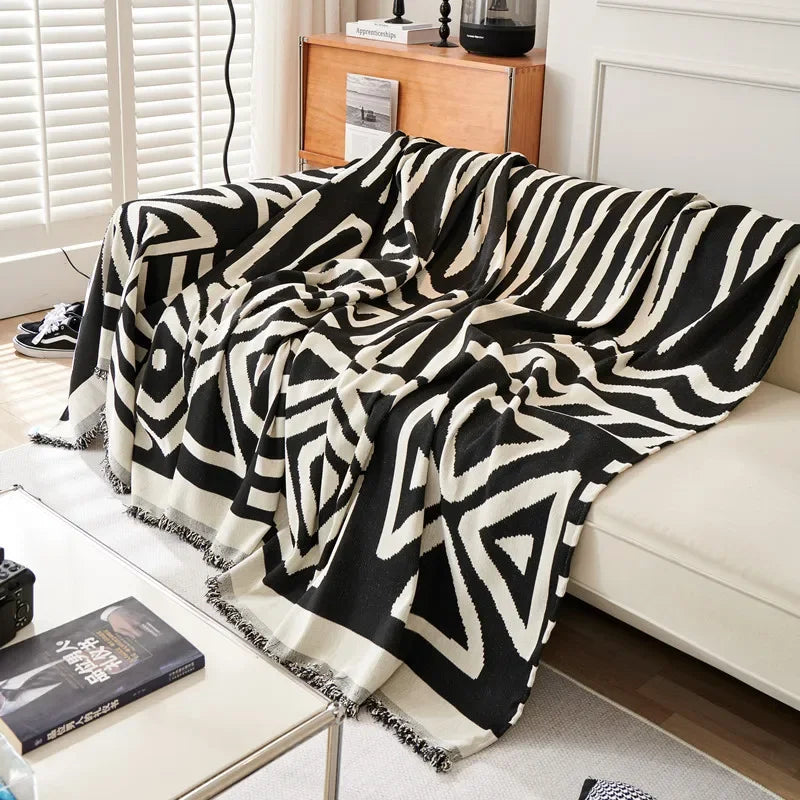 Boho Knusse Deken – Zacht, Lichtgewicht & Gezellig Voor Woonkamer Of Bed