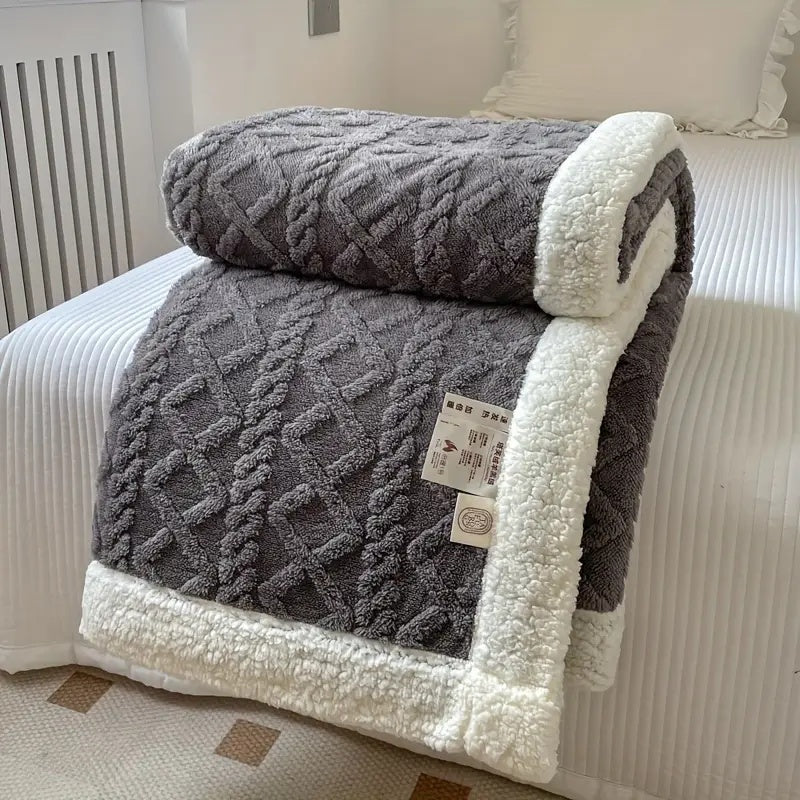 Sherpa Omkeerbare Warme Deken Voor Bank Of Bed