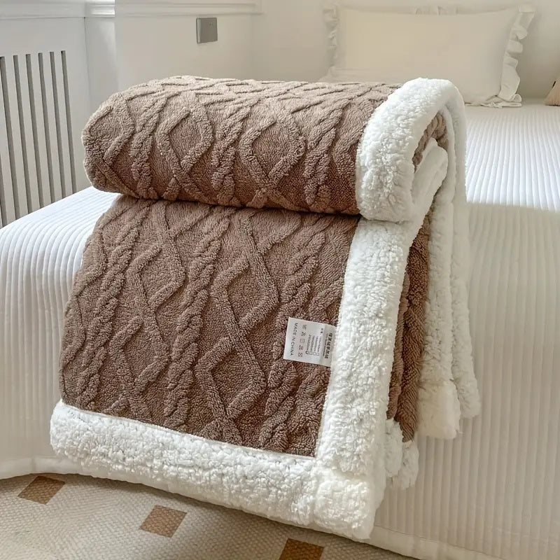 Sherpa Omkeerbare Warme Deken Voor Bank Of Bed