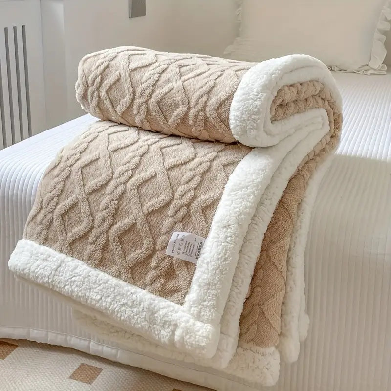 Sherpa Omkeerbare Warme Deken Voor Bank Of Bed
