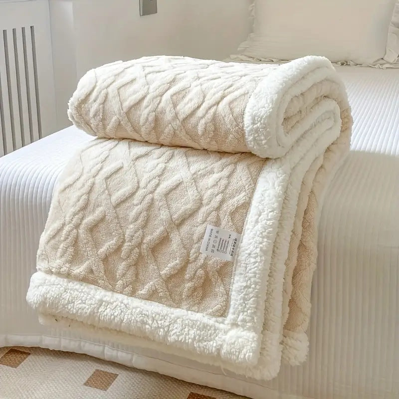 Sherpa Omkeerbare Warme Deken Voor Bank Of Bed