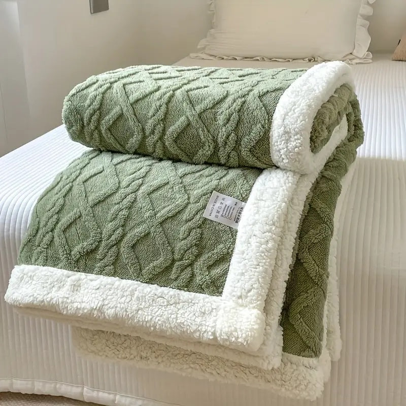 Sherpa Omkeerbare Warme Deken Voor Bank Of Bed