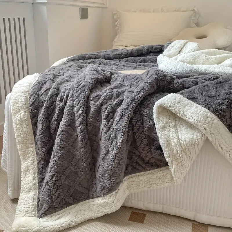Sherpa Omkeerbare Warme Deken Voor Bank Of Bed