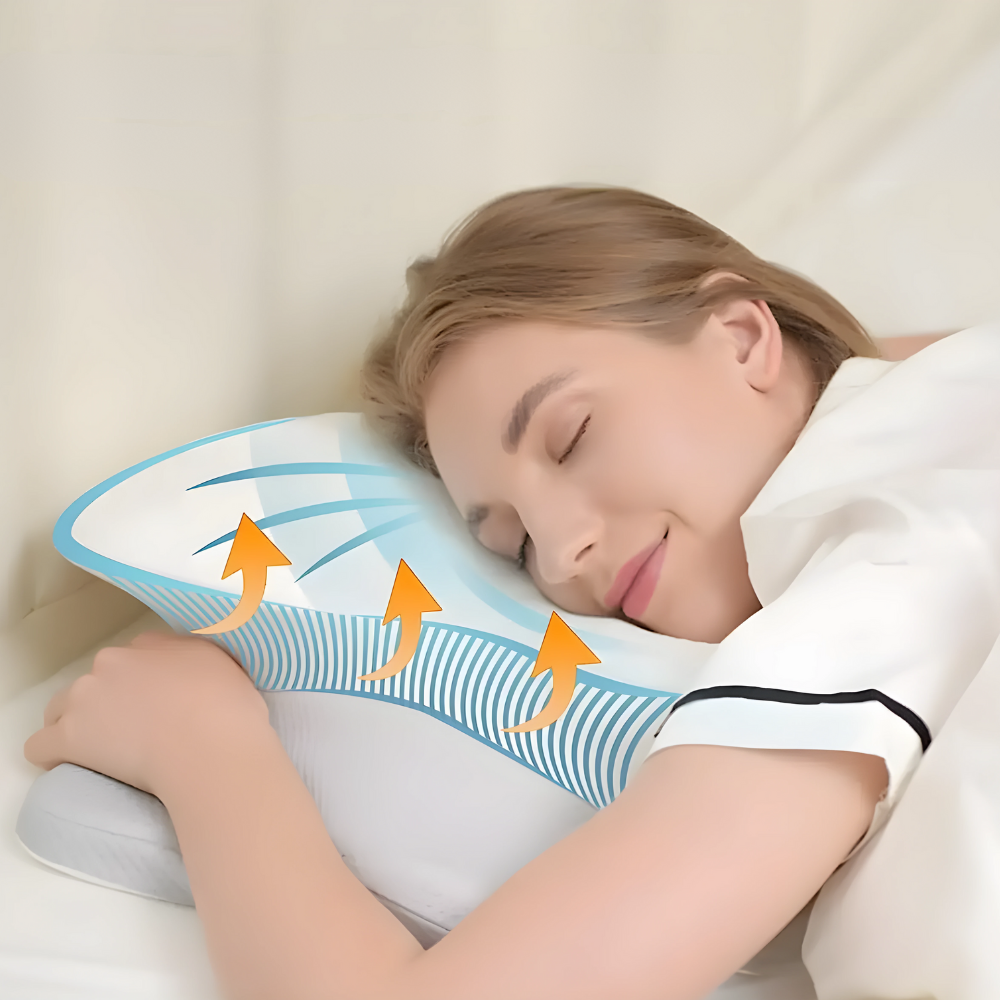 SleepSculpt 3D-Kussen – Orthopedisch Hoofdkussen Voor Optimale Ondersteuning