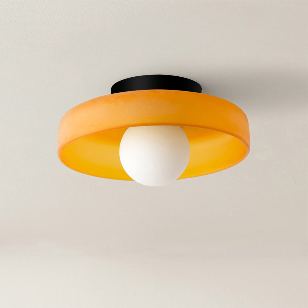 Moderne Ronde Plafondlamp van Glas – Stijlvolle Verlichting voor Keuken & Woonruimte