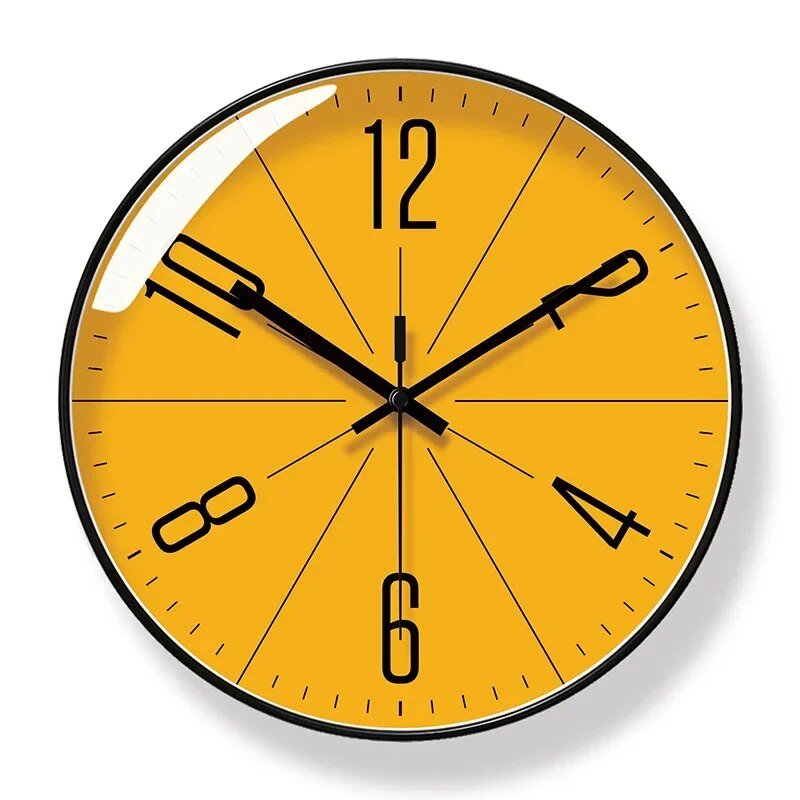 Wandklok met Scandinavisch Design en Stil Quartz Uurwerk