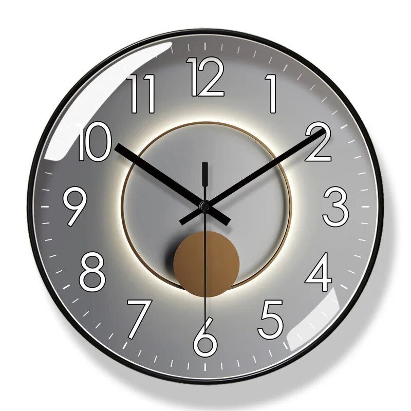 Wandklok met Scandinavisch Design en Stil Quartz Uurwerk