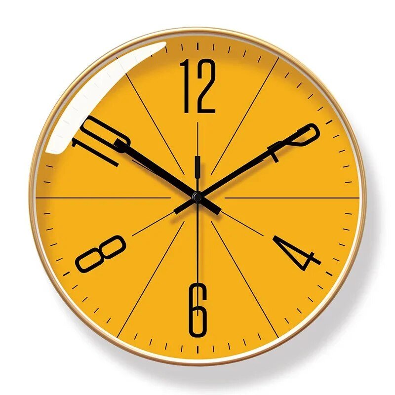 Wandklok met Scandinavisch Design en Stil Quartz Uurwerk