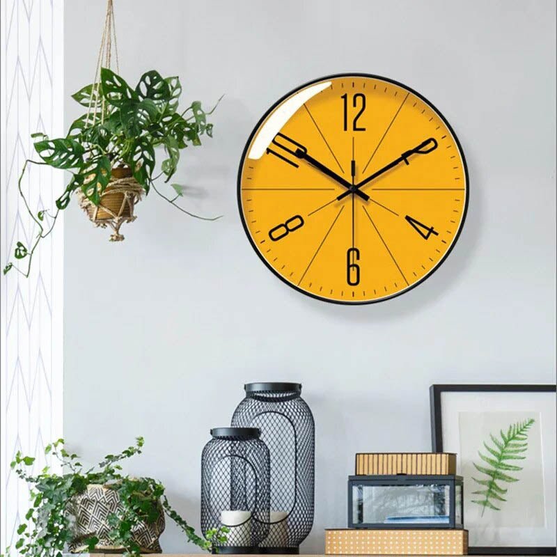 Wandklok met Scandinavisch Design en Stil Quartz Uurwerk