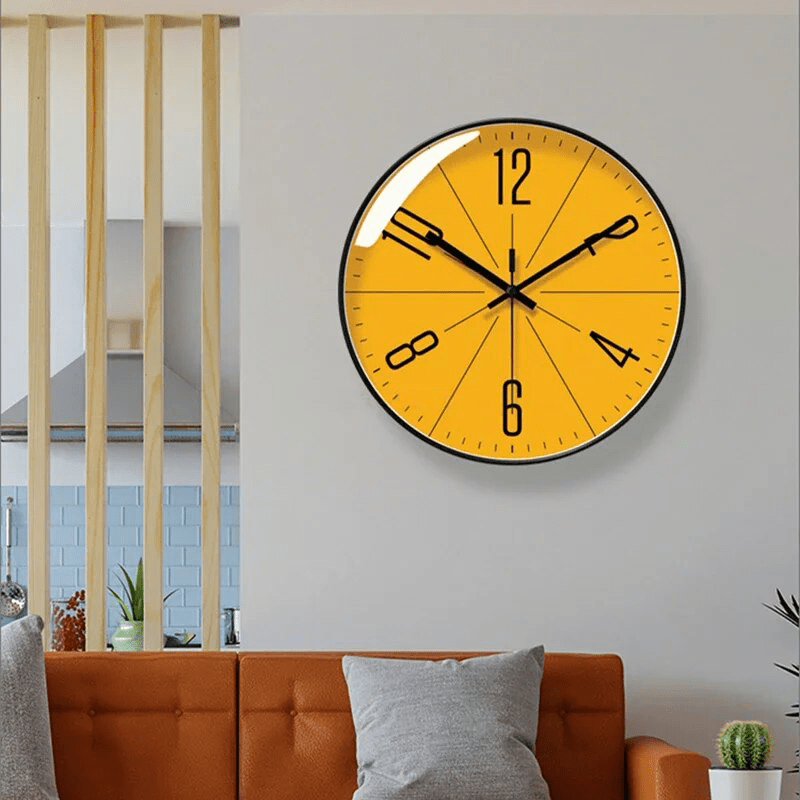 Wandklok met Scandinavisch Design en Stil Quartz Uurwerk