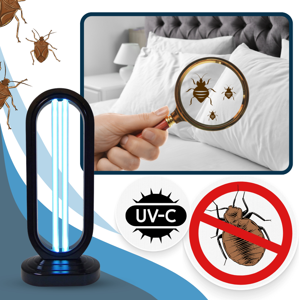 UV-C Desinfectielamp Voor Thuis | Effectief Tegen Bedwantsen & Bacteriën