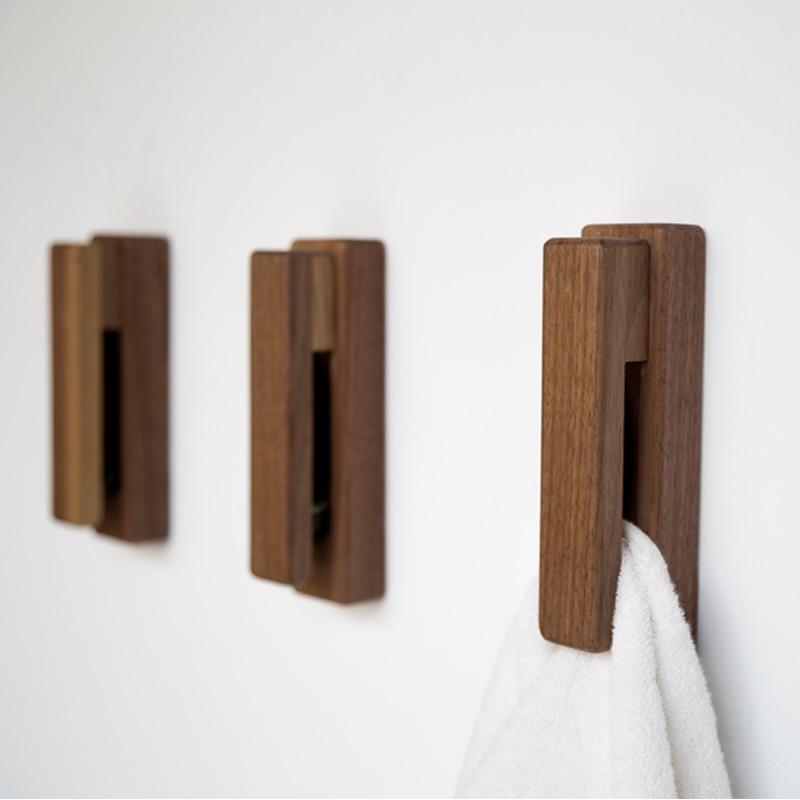 Nordic Houten Handdoekhouder – Stijlvol & Praktisch Voor Badkamer & Keuken