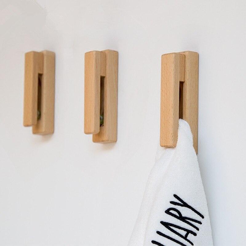 Nordic Houten Handdoekhouder – Stijlvol & Praktisch Voor Badkamer & Keuken