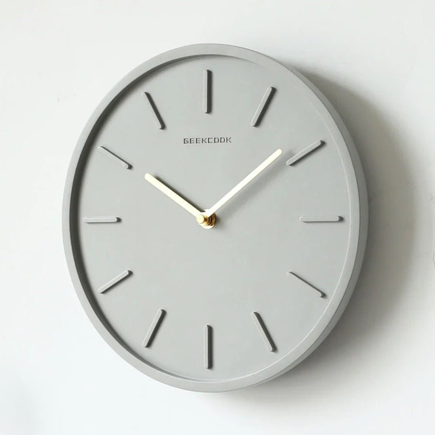 Industriële Wandklok met Beton Klok en Pendule voor Woonkamer, Keuken en Kantoor