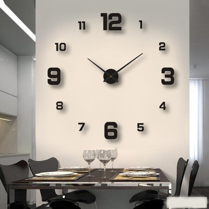 Moderne Oversized Wandklok – Decoratieve Grote Klok voor Woonkamer, Keuken en Kantoor