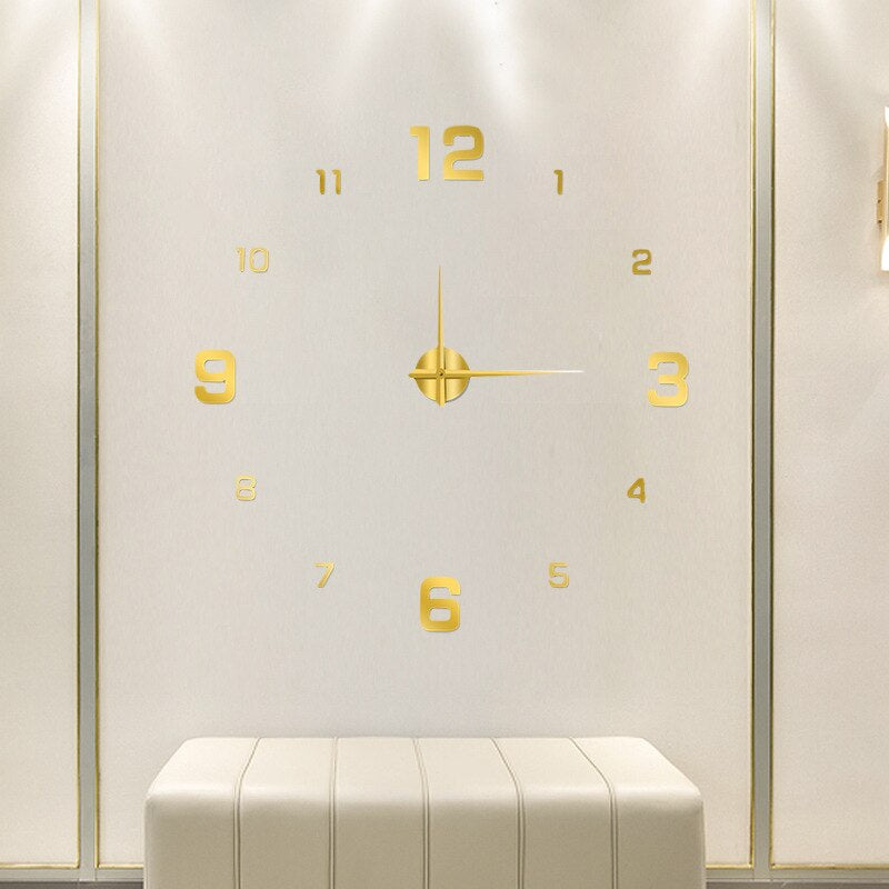 Moderne Oversized Wandklok – Decoratieve Grote Klok voor Woonkamer, Keuken en Kantoor