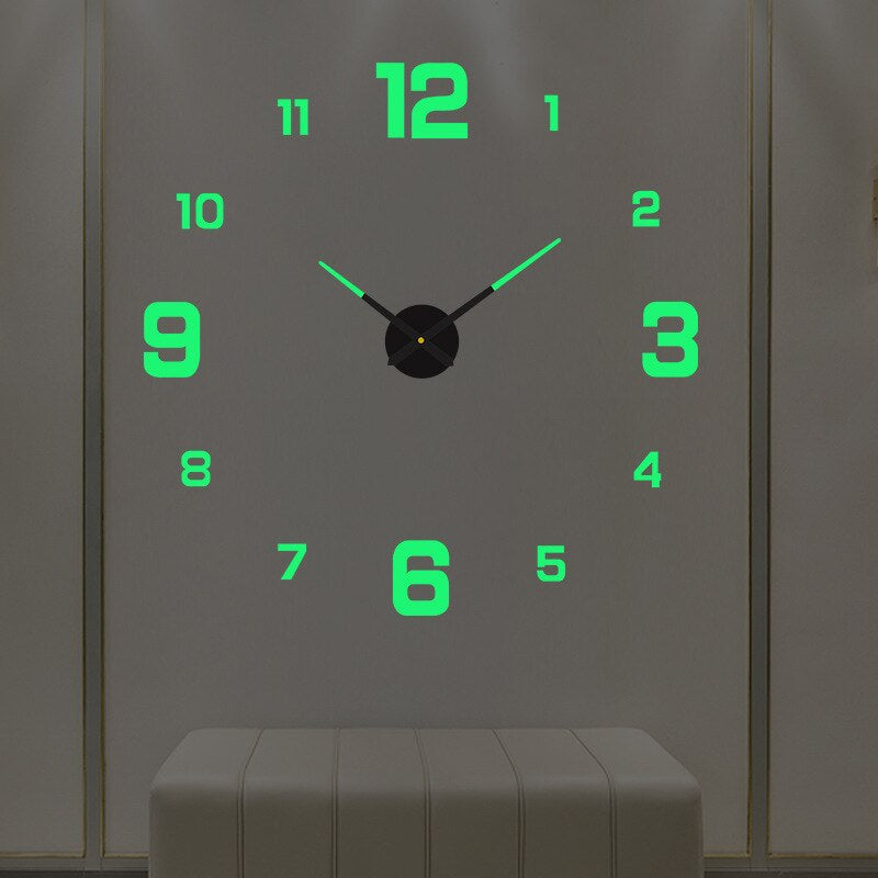 Moderne Oversized Wandklok – Decoratieve Grote Klok voor Woonkamer, Keuken en Kantoor