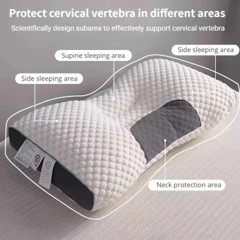 NeckEase - Orthopedisch Hoofdkussen met Massagefunctie – Ergonomisch Kussen tegen Nek- en Schouderpijn