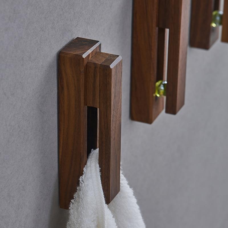 Nordic Houten Handdoekhouder – Stijlvol & Praktisch Voor Badkamer & Keuken