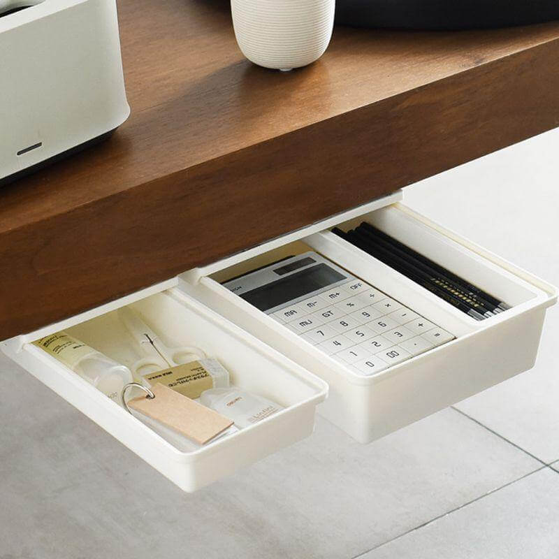 SlideDrawer – Zelfklevende Onder-Bureau Lade Organizer Voor Extra Opbergruimte Zonder Boren