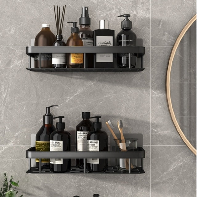 Badkamerplank Zonder Boren – Metalen Zuignap Plank Voor Badkamer