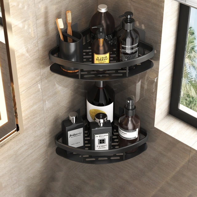 Metalen Badkamerplank Met Zuignap | Stijlvol & Ruimtebesparend