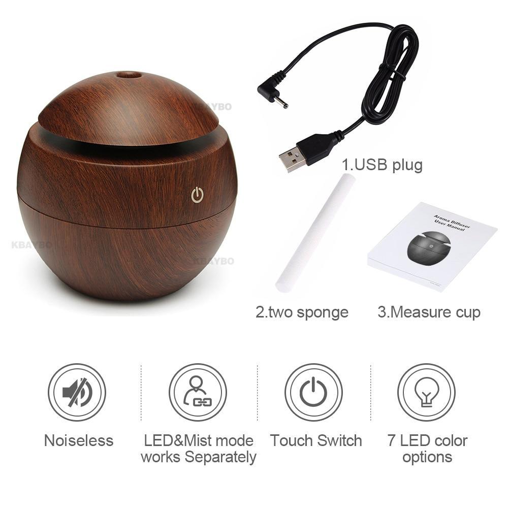 Essentiële Olie Diffuser & Luchtbevochtiger Voor Ontspanning & Gezonde Lucht