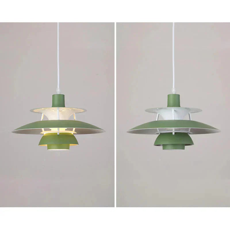 Moderne LED Hanglamp Met Scherm – Kleurrijk Metaaldesign – E27 Fitting