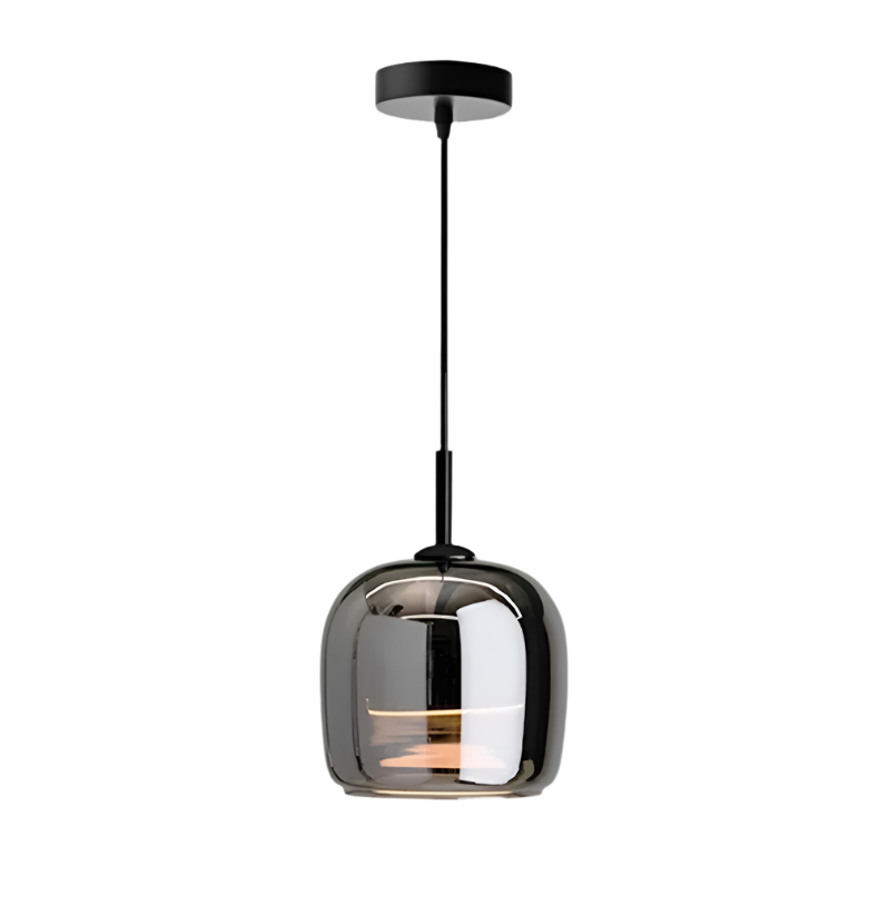 NordicGlass – Hanglamp Van Zwart Glas, Scandinavisch Design Met Luxe Uitstraling