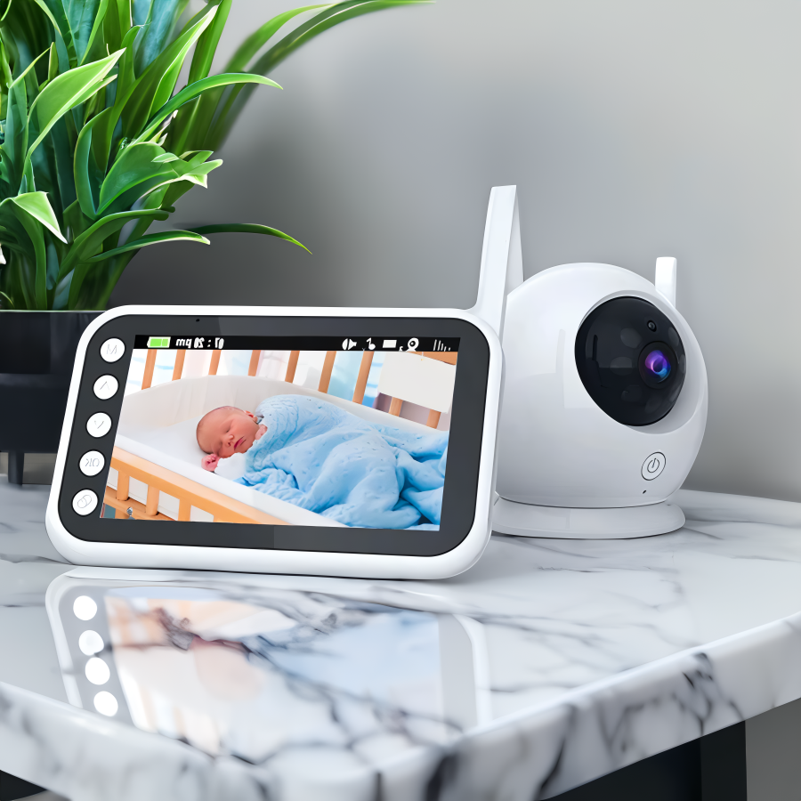 BabyGuard Pro - Baby Monitor – 1080p HD Beeld & Nachtzicht – Zonder Wi-Fi – 300m Bereik
