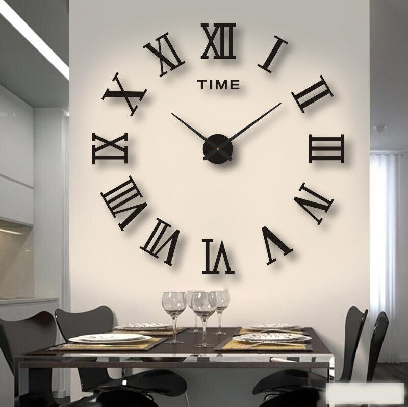 Moderne Oversized Wandklok – Decoratieve Grote Klok voor Woonkamer, Keuken en Kantoor