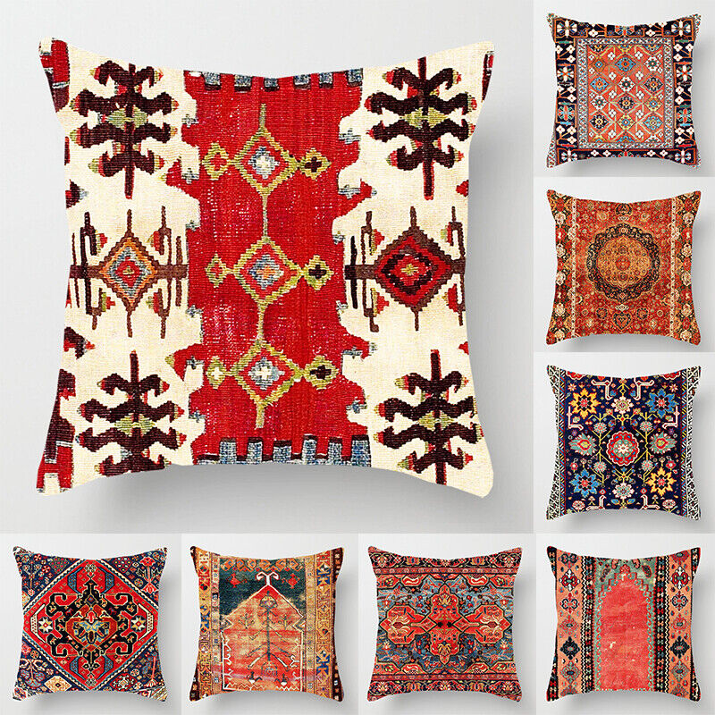 Boho Mandala Kussenhoes met Linnen Look – Stijlvol & Gezellig Voor Sofa Of Bed