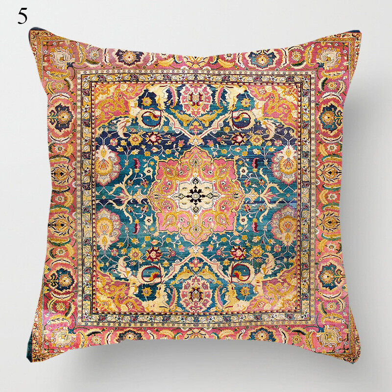 Boho Mandala Kussenhoes met Linnen Look – Stijlvol & Gezellig Voor Sofa Of Bed