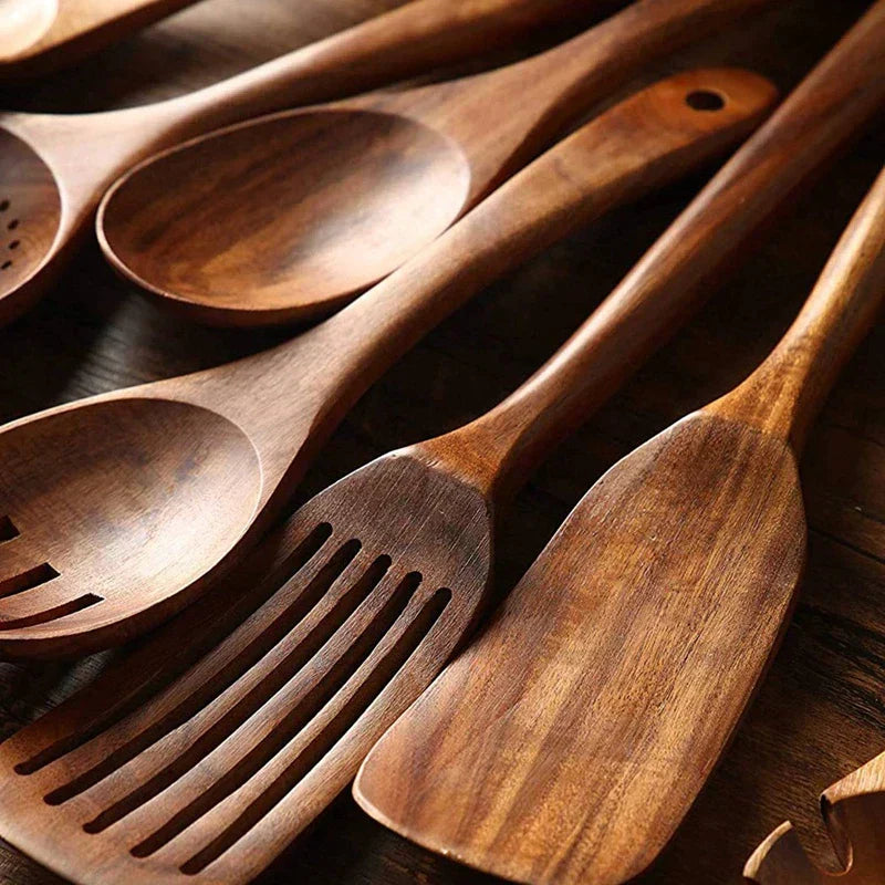 Teakhouten Keukengerei Set Voor Duurzaam & Stijlvol Koken