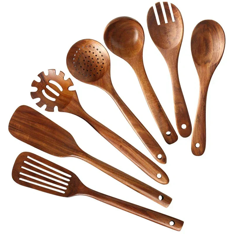 Teakhouten Keukengerei Set Voor Duurzaam & Stijlvol Koken