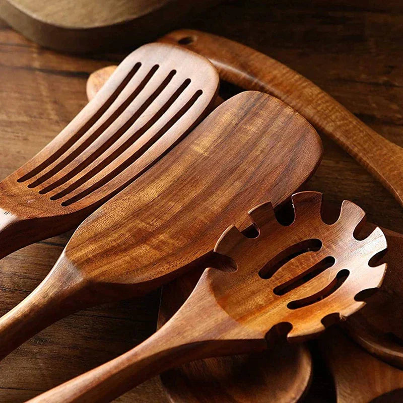 Teakhouten Keukengerei Set Voor Duurzaam & Stijlvol Koken