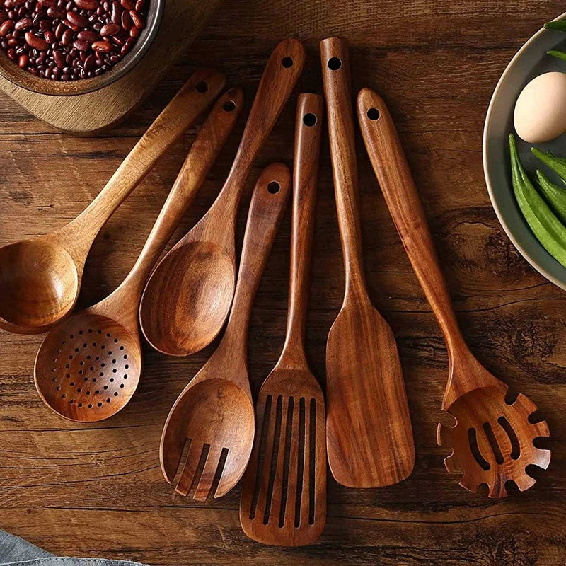 Teakhouten Keukengerei Set Voor Duurzaam & Stijlvol Koken